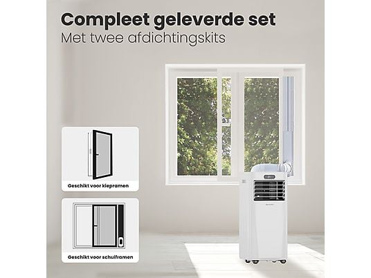 AURONIC AU3262 – Airco Mobiel -7.000BTU Mobiele Airco Wit 7000 BTU/h