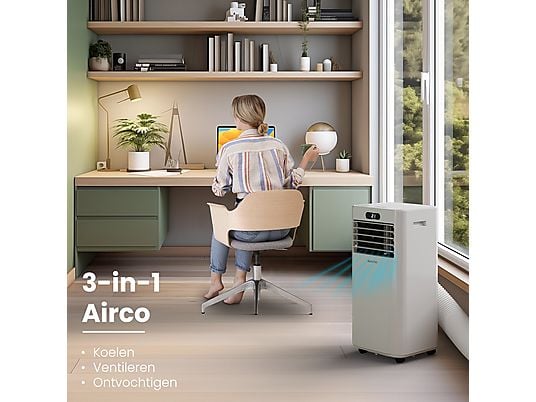 AURONIC AU3262 – Airco Mobiel -7.000BTU Mobiele Airco Wit 7000 BTU/h