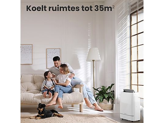 AURONIC AU3263 – Airco Mobiel -12.000BTU Mobiele Airco Wit