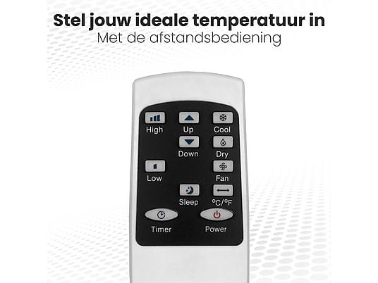 AURONIC AU3263 – Airco Mobiel -12.000BTU Mobiele Airco Wit