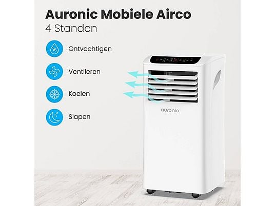 AURONIC AU3134 – Airco Mobiel -10.000BTU Mobiele Airco Wit