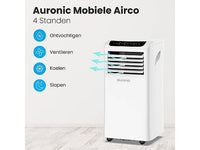 AURONIC AU3134 – Airco Mobiel -10.000BTU Mobiele Airco Wit