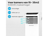 AURONIC AU3134 – Airco Mobiel -10.000BTU Mobiele Airco Wit